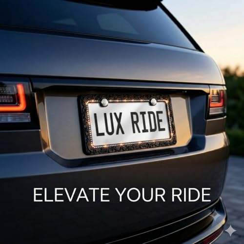 Retro Lace License Plate Frames
