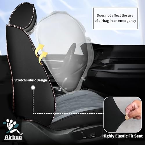 Front Waterproof Leather Seat Covers for Subaru Forester 2007