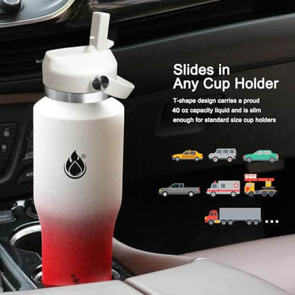 40oz Stainless Steel Water Bottle