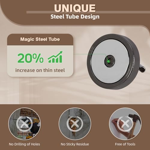 Magnetic Hooks Steel Tube Design for Cruise (10 Count)