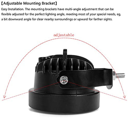 4 Inch Round Led Pod Lights (2 Count)