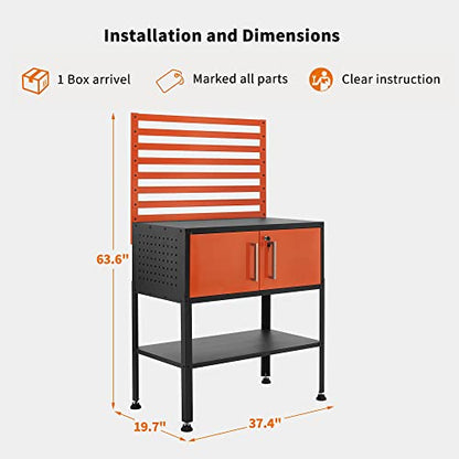 Metal Workbench for Garage