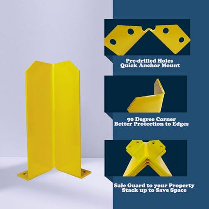 Pallet Rack Post Protectors 12" Height Steel Pallet Rack Guard