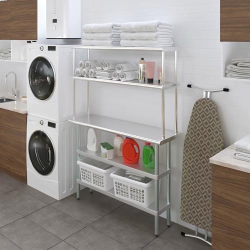 Stainless Steel Work Table with 2 Shelves