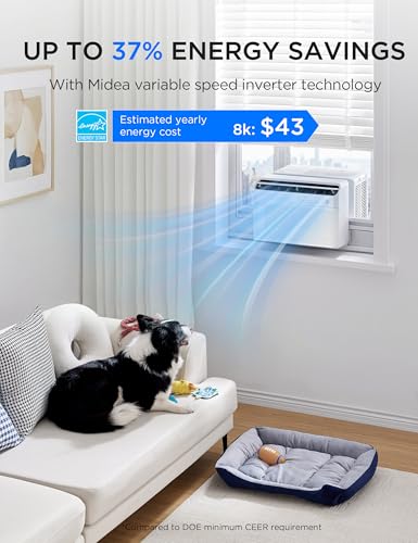 8 000 BTU U Shaped Smart Inverter Window Air Conditioner