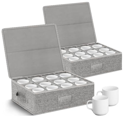 Cup Mug Storage Box (2 Count)