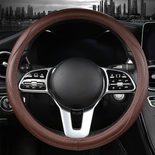 Genuine Leather Steering Wheel Cover