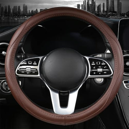 Genuine Leather Steering Wheel Cover