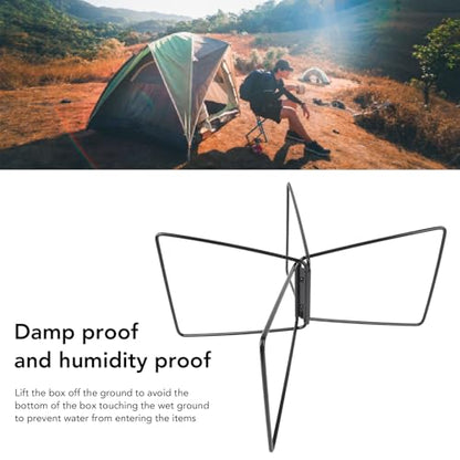 Cooler Stand Stainless Steel Camping Storage Box Holder Rack for Outdoor