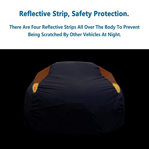 Waterproof Car Cover All Weather Snowproof UV Protection Windproof Outdoor Full car Cover