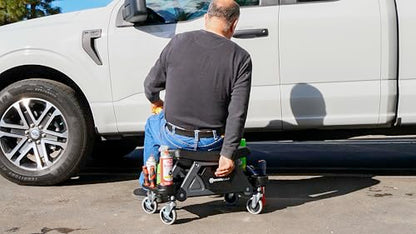 Heavy Duty Utility Rolling Seat Upgraded with Padding