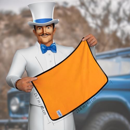 Professional Microfiber Towels for Cars (6 Count)