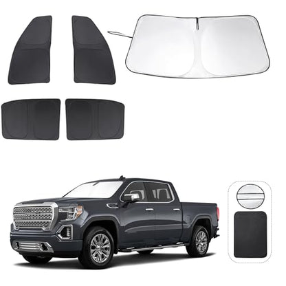 Window Shades for GMC Sierra 1500 2500 3500 (5 Count)