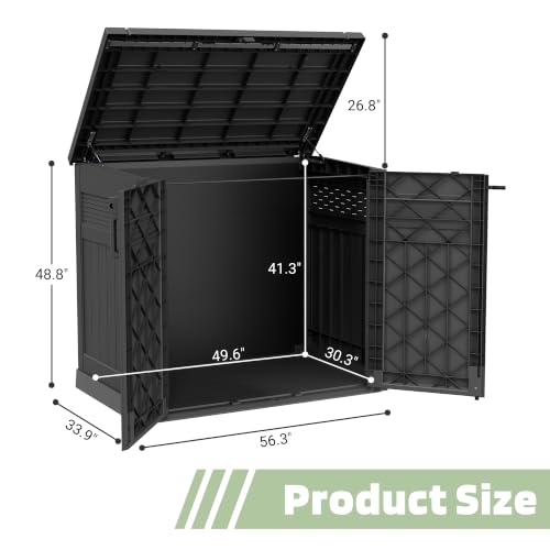 Large Outdoor Storage Cabinet 51 Cu Ft with Lockable