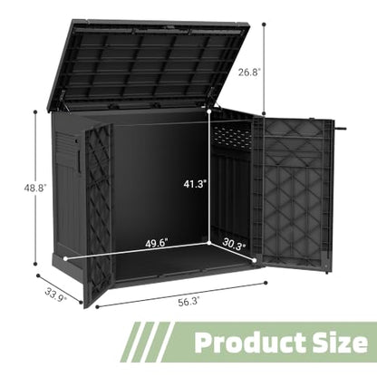 Large Outdoor Storage Cabinet 51 Cu Ft with Lockable