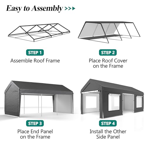 12' x 20' Heavy Duty Carport