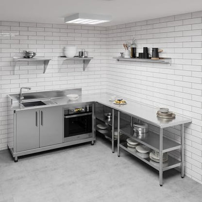 6 in. x 60 in. Stainless Steel Wall Mount Shelf