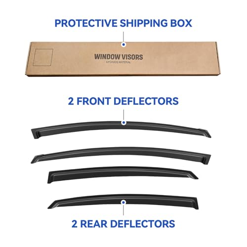 Window Visors Rain Guards for 2011 2012 2013 2014 Hyundai Sonata