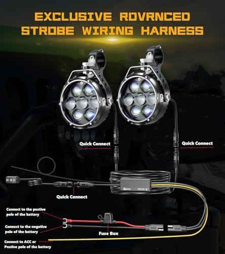 4.5 Inch Motorcycle Auxiliary LED Fog Light (2 Count)