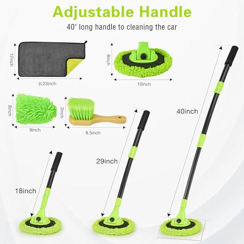 Car Wash Brush with Long Handle (7 Count)