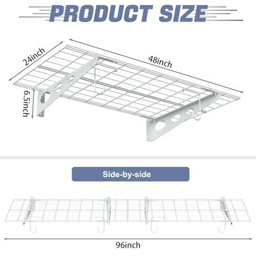 2 Pack Garage Wall Shelves