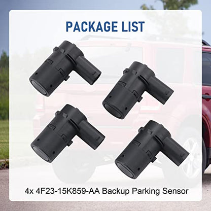 New Set of 4 Pcs Bumper Backup Parking Sensor Replacement for 4F23 (4 Count)