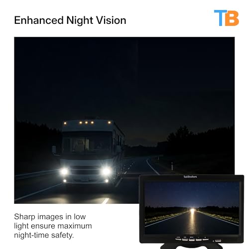 7” HD License Plate Backup Camera with a Monitor