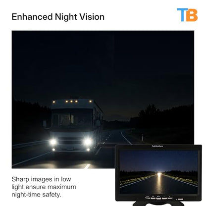7” HD License Plate Backup Camera with a Monitor