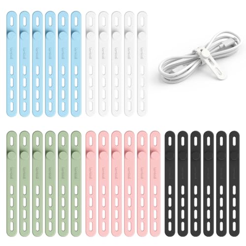 30 Pack Silicone Cable Ties (30 Count)