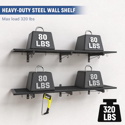 2 Pack Garage Wall Shelf (2 Count)