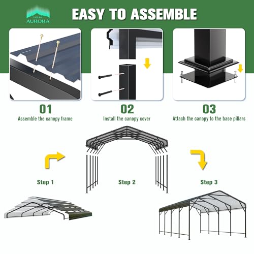 12x20 FT Metal Carport