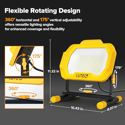 12500 Lumen LED Work Light with Stand