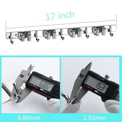 Broom Mop Holder Wall Mount Tool Hanger Organizer