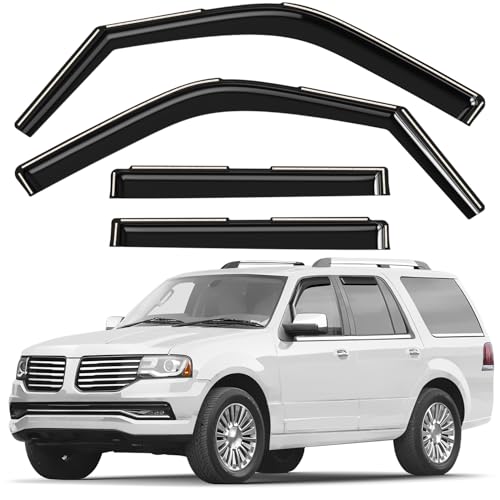Window Deflectors Smoke Tinted in (4 Count)