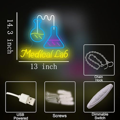 Science Laboratory Neon Sign