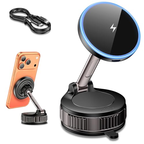 iPhone Magsafe Car Mount Charger 15W Fast Wireless Charging for Your car