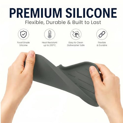 Silicone Soap Dish with Drain Spout