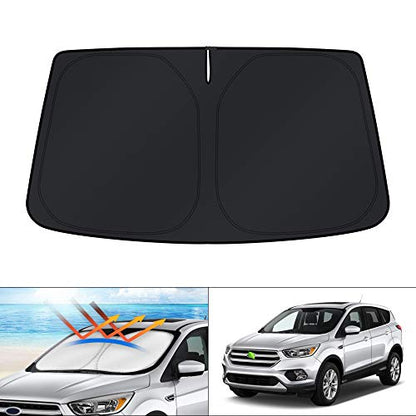 Windshield Sun Shade for 2013 2014 2015 2016 2017 2018 2019 Ford Escape Accessories Sunshade Foldable Window Sun Protector Block UV Rays Keep Car Cooler