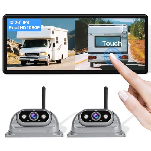 Wireless Backup Cameras System with 10.26"Pre (2 Count)