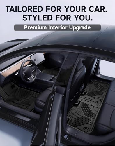 Premium Color TPE Floor Mats Custom Fit for Tesla Model Y Juniper 2025 2026