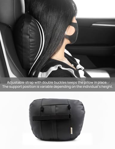 Leather Headrest Neck Pillow for Tesla Model Y