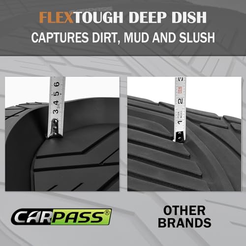 Deep Dish Floor Mats for Cars (4 Count)