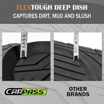 Deep Dish Floor Mats for Cars (4 Count)