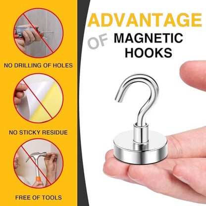 Magnetic Hooks 12pcs 85lbs Cruise Essentials 2026 Magnet Hook (12 Count)