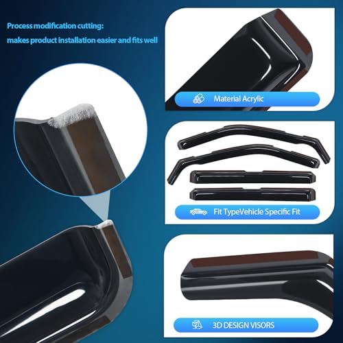 in Channel Window Deflectors for Ford Explorer 2011