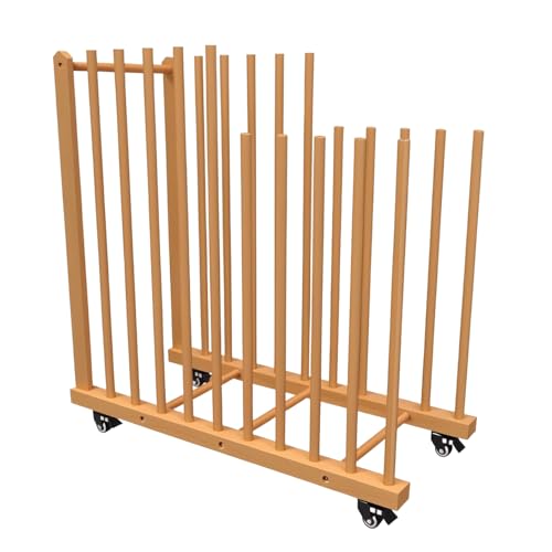 Art Storage Rack on Wheels