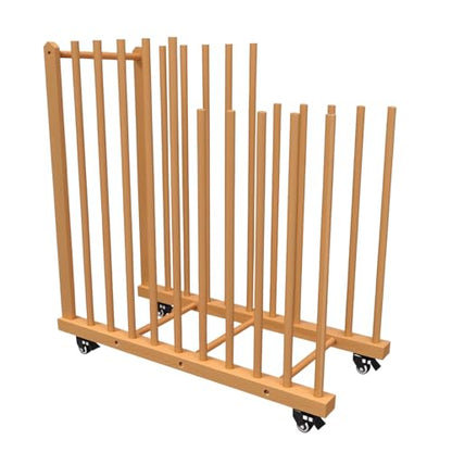 Art Storage Rack on Wheels