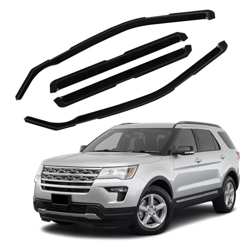 in Channel Window Visors Rain Guards Fit for Ford Explorer 2011 (4 Count)