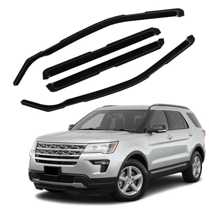 in Channel Window Visors Rain Guards Fit for Ford Explorer 2011 (4 Count)