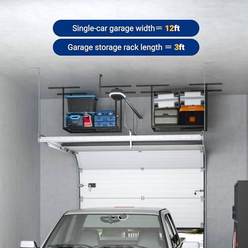 2x3 Overhead Garage Ceiling Storage Rack Organization